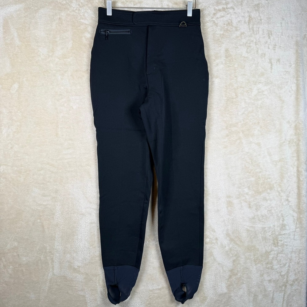 Eddie Bauer Womens EBTEK Ski Pants Stirrup‎ Schoeller Switzerland Black Size 8